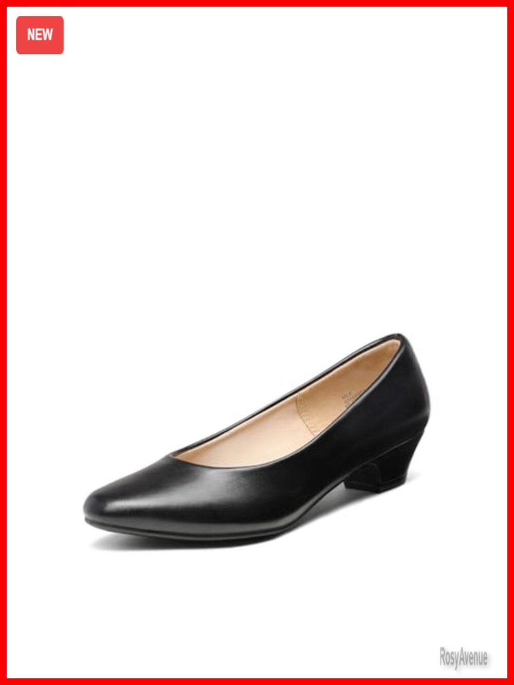 Women's Low Chunky Heel Pump Dress Shoes Comfort Cushioned
